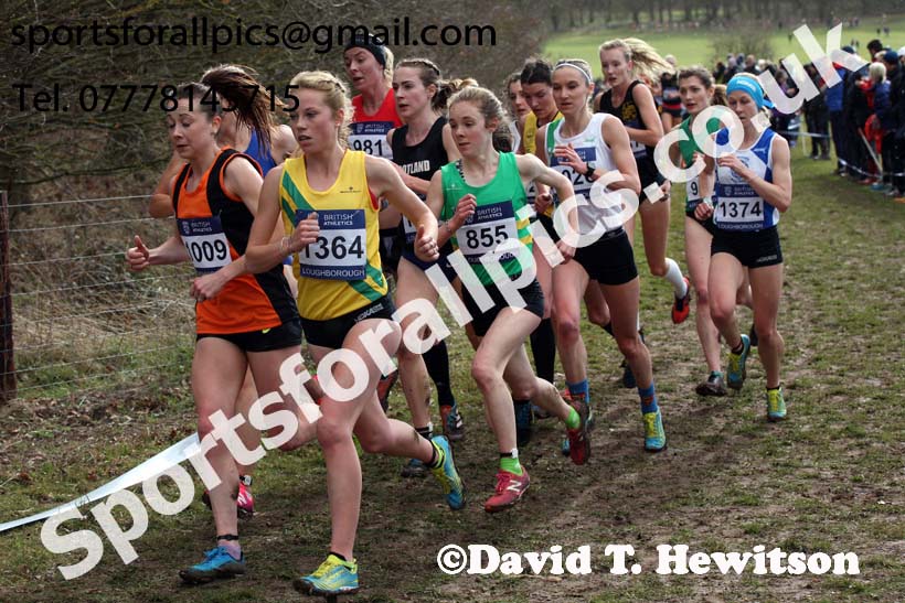 Senior womens 2019 British Athletics Inter Counties Cross Country, Prestwood Hall, Loughborough. Photo:  David T. Hewitson/Sports for All Pics